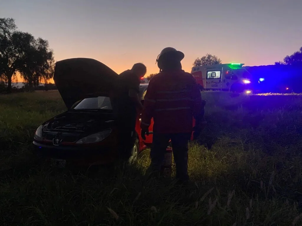 Accidente en Ruta Nacional 38: mujer lesionada tras vuelco en El Ombú