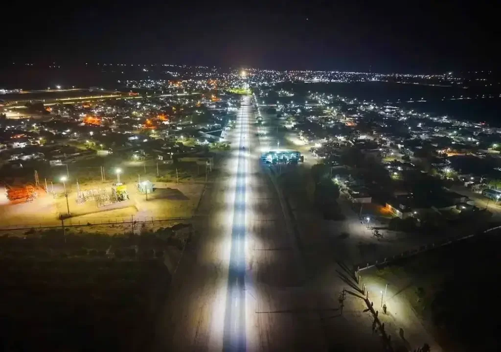 Aimogasta mejora su seguridad con la inauguración de iluminación LED por la intendenta López