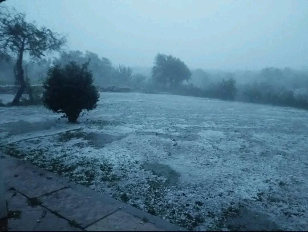 Chamical y Chepes sufrieron severos daños por granizo antes de Nochebuena