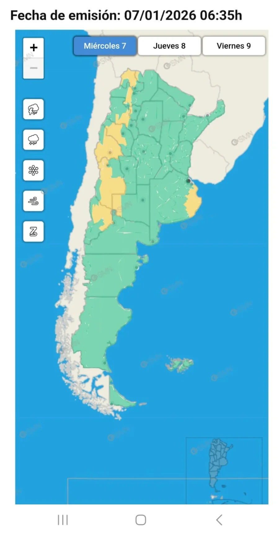 Departamentos en La Rioja en riesgo: se esperan intensas tormentas esta semana