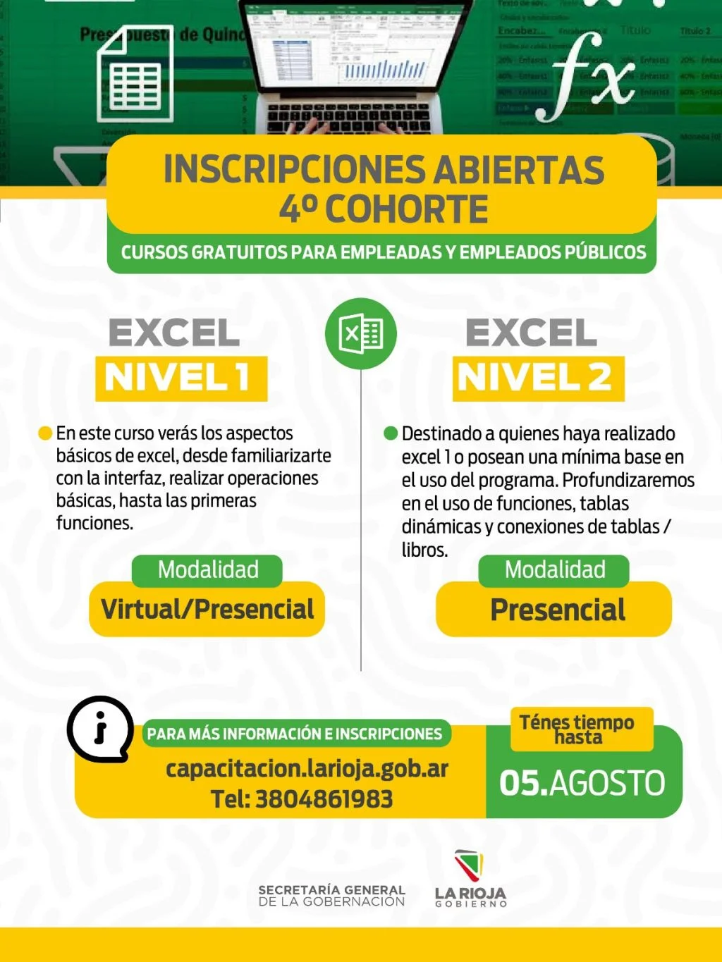 Empleados públicos de La Rioja podrán acceder a cursos gratuitos en 2026