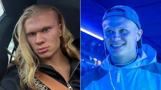 Erling Haaland deslumbra con su nuevo look al volver a la Premier League
