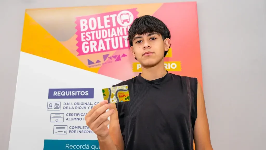 Estudiantes tienen hasta hoy para obtener el Boleto Estudiantil Gratuito en la capital riojana
