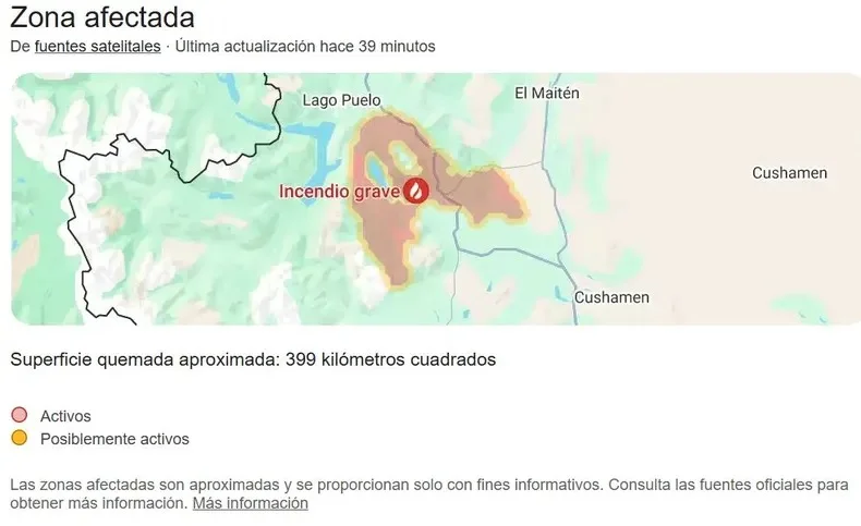 Evacuaciones en Chubut: incendios descontrolados generan alarma en la región cordillerana