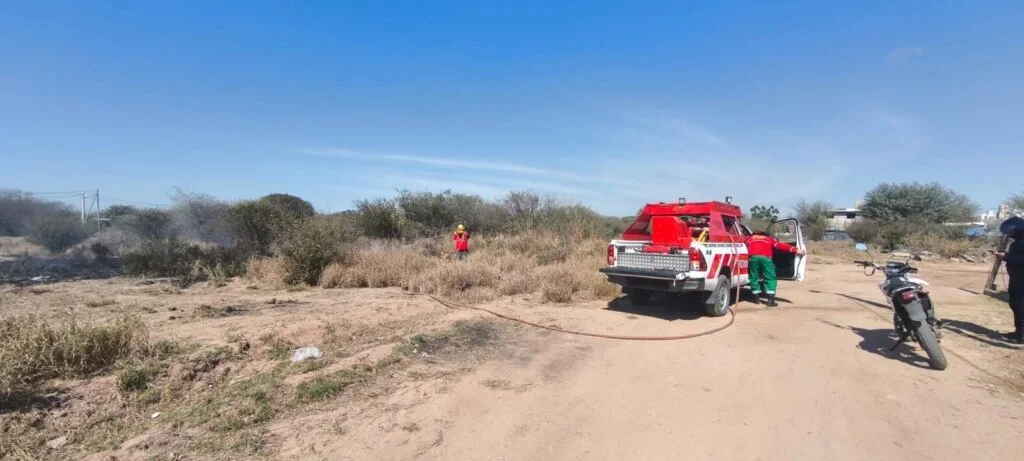 Incendios de pastizales en la Capital: Bomberos lograron controlar la situación