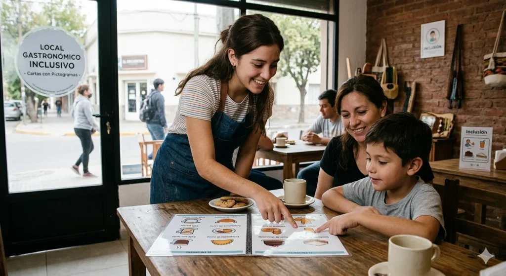 La Capital de La Rioja avanza hacia la inclusión con pictogramas en la gastronomía