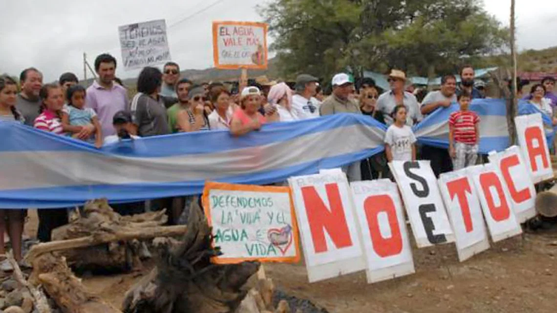 La protesta en La Rioja contra la megaminería se intensifica tras una semana de movilizaciones