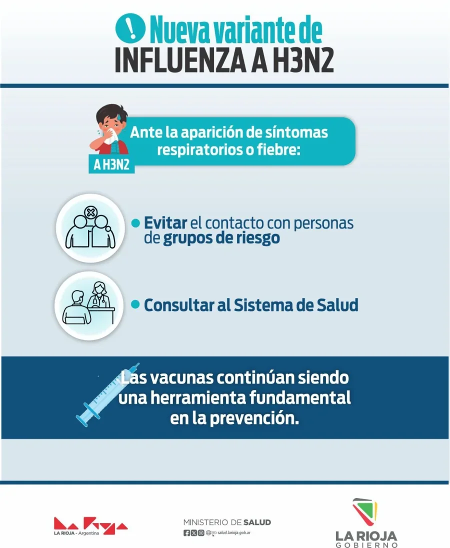 La Rioja enfrenta su primer caso de influenza H3N2: autoridades alertan a la población