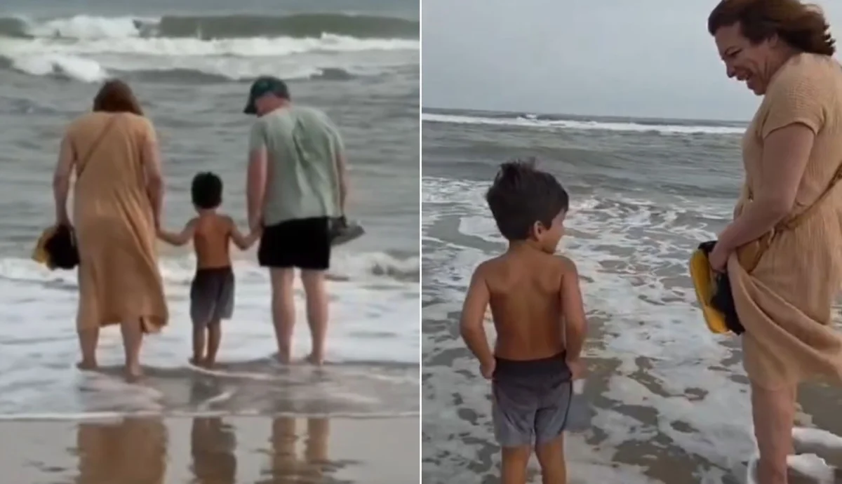 Lizy Tagliani comparte un emotivo viaje al mar con su hijo Tati