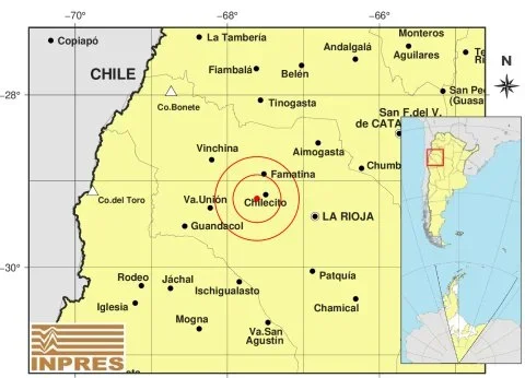 Movimiento sísmico en la región: temblor de 2,5 cerca de Chilecito este domingo