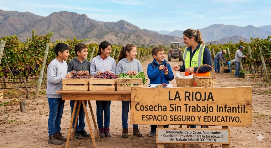 Myriam Espinosa celebra la erradicación del trabajo infantil en la última cosecha de La Rioja