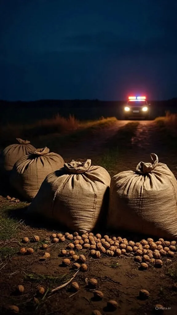 Persecución en Famatina culmina con la detención de un hombre y 87 kilos de nueces