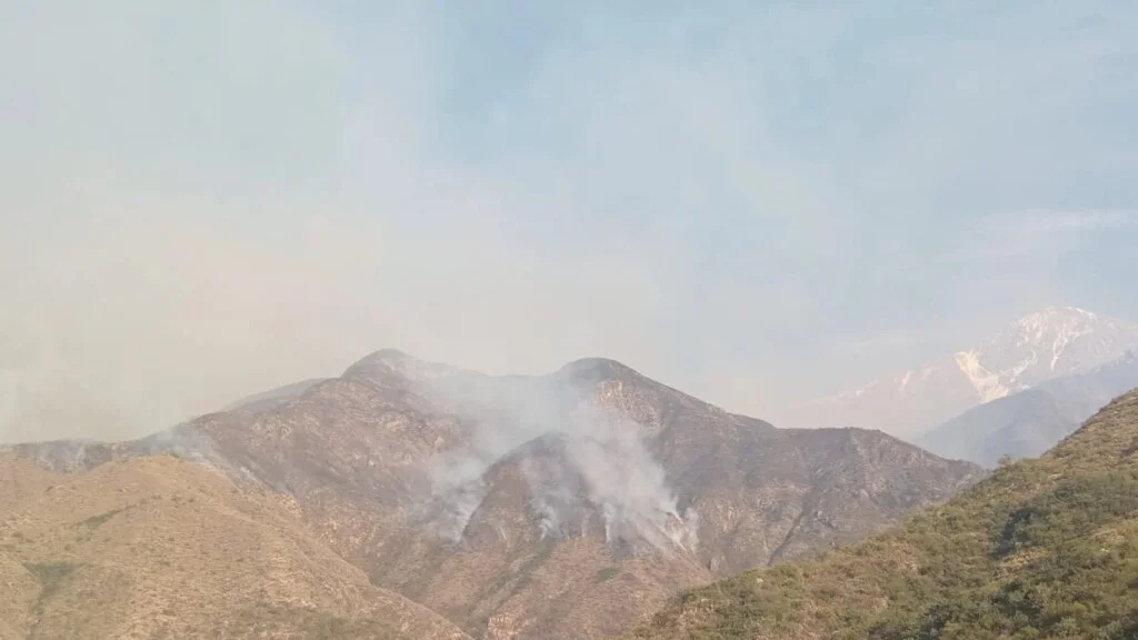 Prohibición de drones en Guanchín para proteger el área afectada por incendios