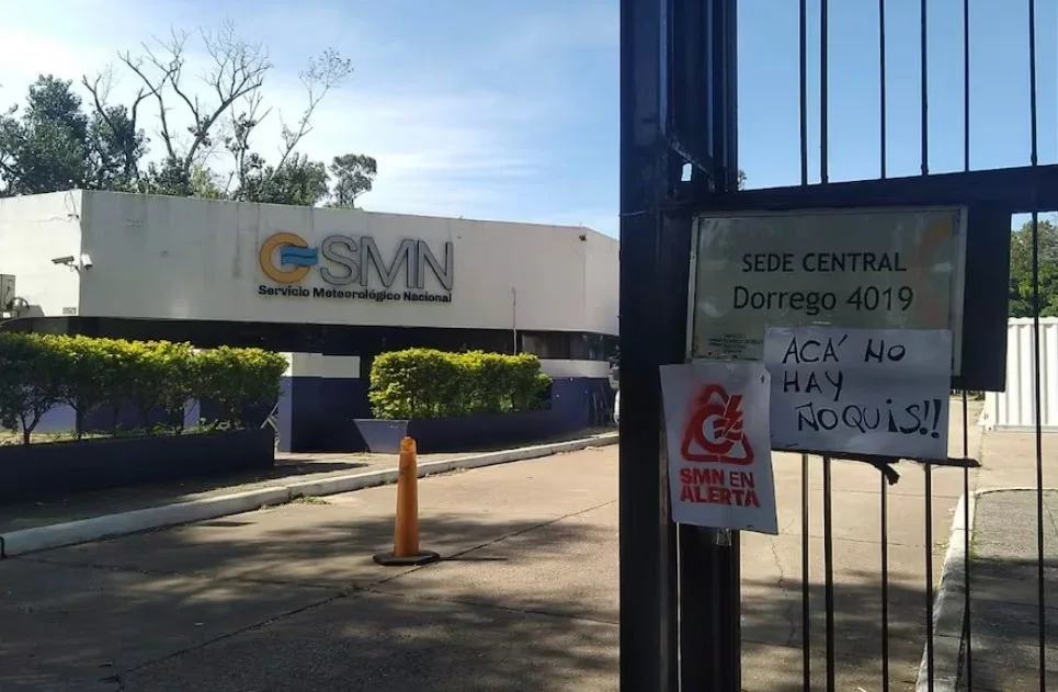 Protestas en La Rioja tras el despido de trabajadores del Servicio Meteorológico