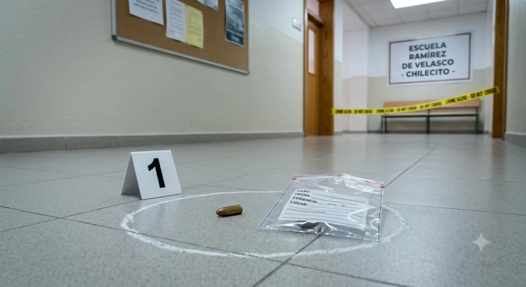 Protocolo de seguridad en la Escuela Ramírez de Velasco tras hallazgo de una bala