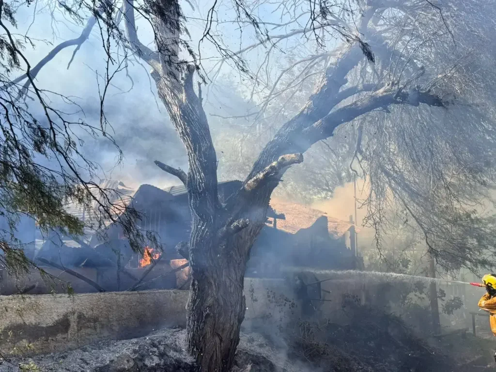 Rápida acción de bomberos evita tragedia en incendio de salón de té en Sanagasta