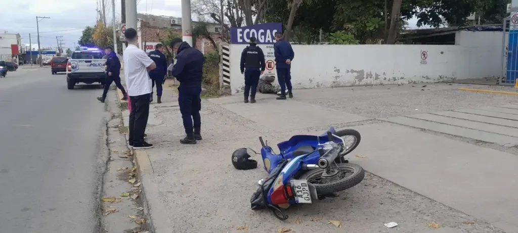 Robo en farmacia: un detenido tras accidente en moto en La Rioja