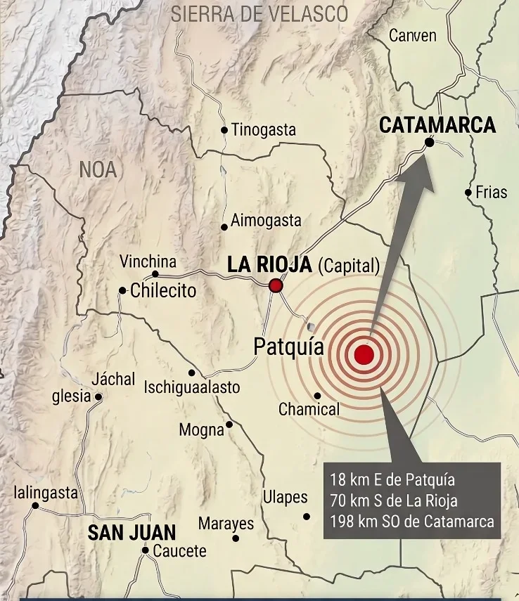 Sismo de 3.3 grados genera preocupación en la población de Patquía