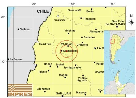 Sismo de 4.3 en Guandacol: vecinos de La Rioja capital reportan sensación de temblor