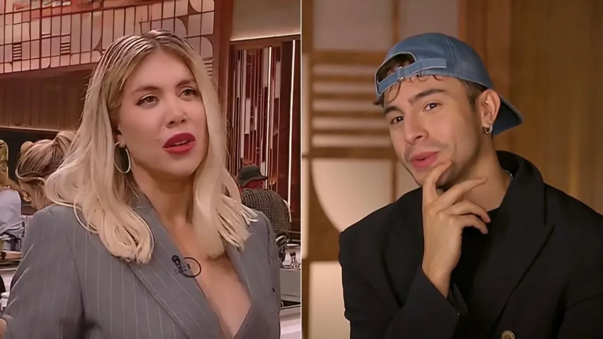 Wanda Nara y Rusherking protagonizan un tenso momento en MasterChef por sus ex parejas.